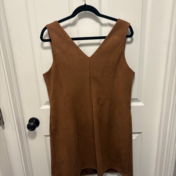 Bravissimo Suede Brown Dress. Size 18 uk/14 us - Picture 2 of 5